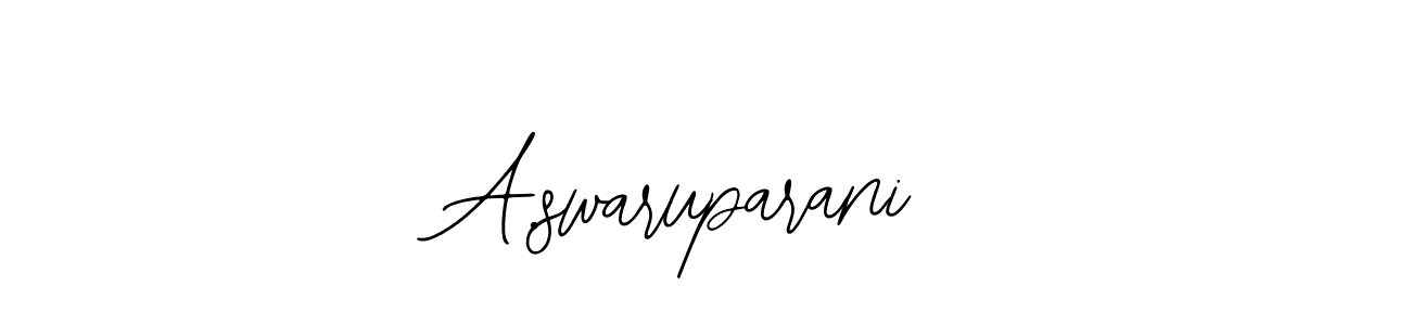 Design your own signature with our free online signature maker. With this signature software, you can create a handwritten (Bearetta-2O07w) signature for name A.swaruparani. A.swaruparani signature style 12 images and pictures png