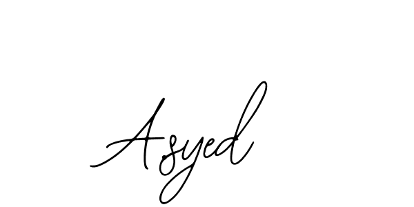 The best way (Bearetta-2O07w) to make a short signature is to pick only two or three words in your name. The name A.syed include a total of six letters. For converting this name. A.syed signature style 12 images and pictures png