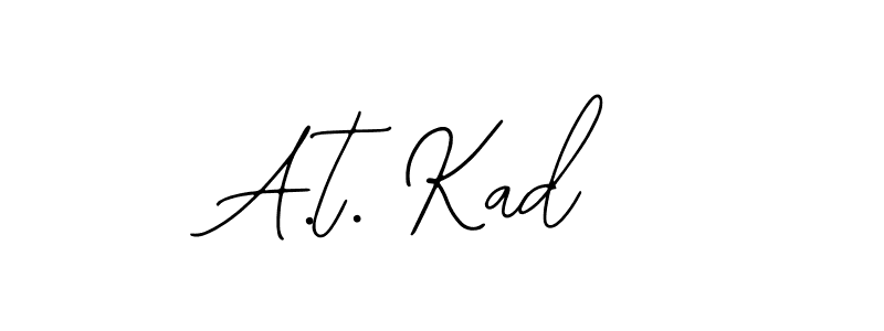 Make a beautiful signature design for name A.t. Kad. Use this online signature maker to create a handwritten signature for free. A.t. Kad signature style 12 images and pictures png