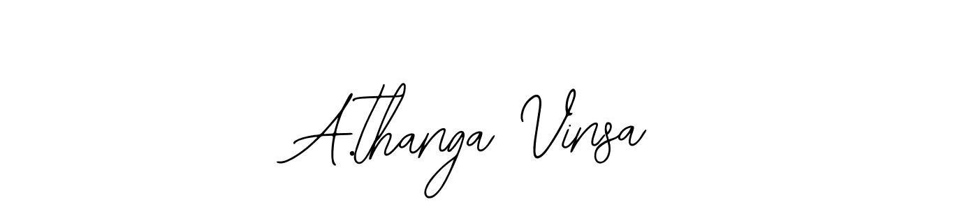 if you are searching for the best signature style for your name A.thanga Vinsa. so please give up your signature search. here we have designed multiple signature styles  using Bearetta-2O07w. A.thanga Vinsa signature style 12 images and pictures png