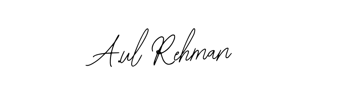 Create a beautiful signature design for name A.ul Rehman. With this signature (Bearetta-2O07w) fonts, you can make a handwritten signature for free. A.ul Rehman signature style 12 images and pictures png