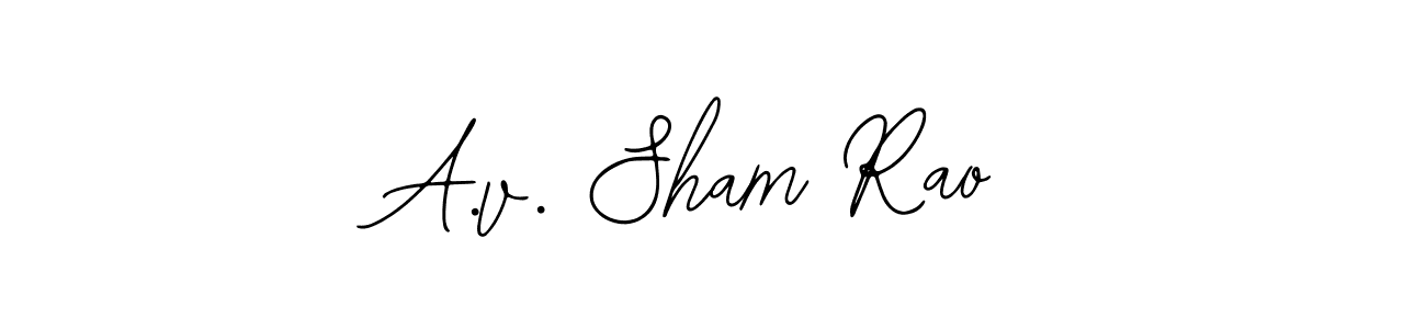 Make a beautiful signature design for name A.v. Sham Rao. Use this online signature maker to create a handwritten signature for free. A.v. Sham Rao signature style 12 images and pictures png
