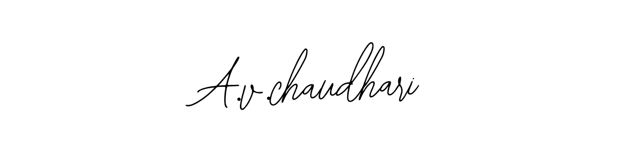 A.v.chaudhari stylish signature style. Best Handwritten Sign (Bearetta-2O07w) for my name. Handwritten Signature Collection Ideas for my name A.v.chaudhari. A.v.chaudhari signature style 12 images and pictures png