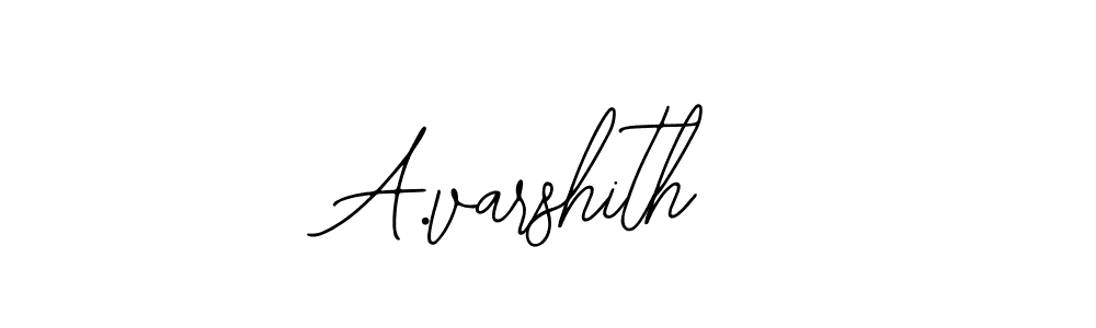 Make a beautiful signature design for name A.varshith. With this signature (Bearetta-2O07w) style, you can create a handwritten signature for free. A.varshith signature style 12 images and pictures png