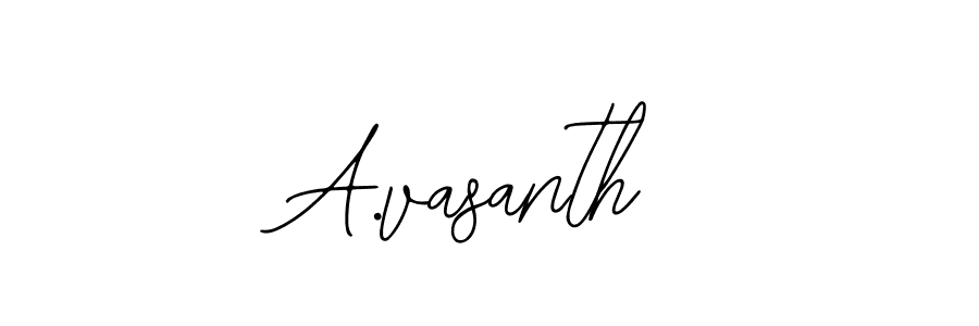 Make a beautiful signature design for name A.vasanth. With this signature (Bearetta-2O07w) style, you can create a handwritten signature for free. A.vasanth signature style 12 images and pictures png