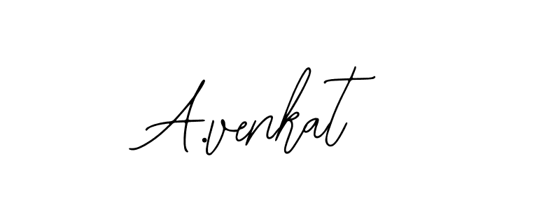 Use a signature maker to create a handwritten signature online. With this signature software, you can design (Bearetta-2O07w) your own signature for name A.venkat. A.venkat signature style 12 images and pictures png