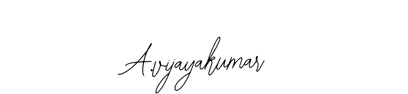 How to make A.vijayakumar signature? Bearetta-2O07w is a professional autograph style. Create handwritten signature for A.vijayakumar name. A.vijayakumar signature style 12 images and pictures png