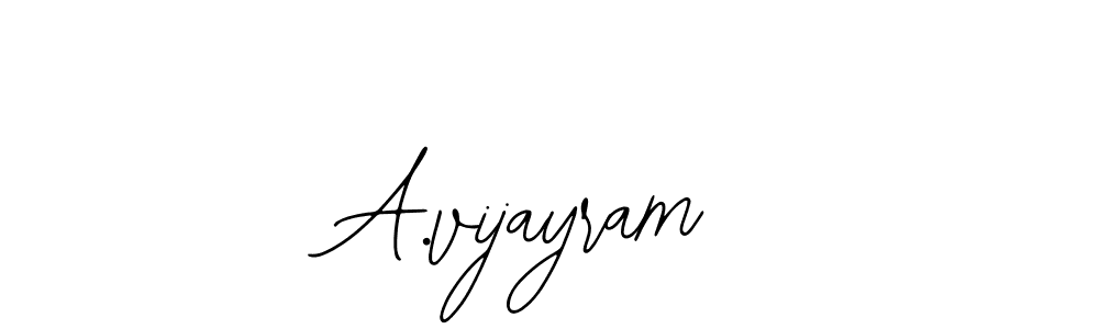 How to make A.vijayram name signature. Use Bearetta-2O07w style for creating short signs online. This is the latest handwritten sign. A.vijayram signature style 12 images and pictures png