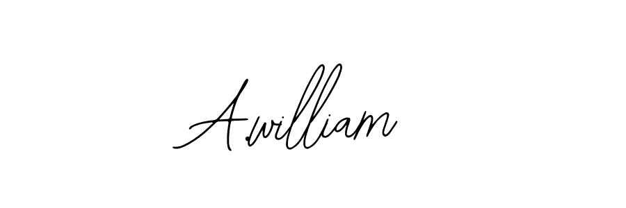 Create a beautiful signature design for name A.william. With this signature (Bearetta-2O07w) fonts, you can make a handwritten signature for free. A.william signature style 12 images and pictures png