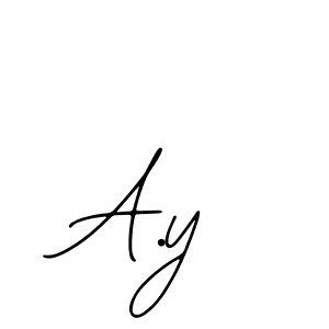 Create a beautiful signature design for name A.y. With this signature (Bearetta-2O07w) fonts, you can make a handwritten signature for free. A.y signature style 12 images and pictures png