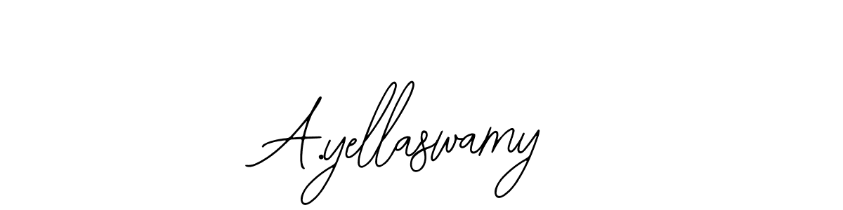 Bearetta-2O07w is a professional signature style that is perfect for those who want to add a touch of class to their signature. It is also a great choice for those who want to make their signature more unique. Get A.yellaswamy name to fancy signature for free. A.yellaswamy signature style 12 images and pictures png