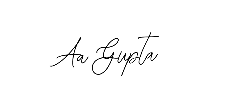 Similarly Bearetta-2O07w is the best handwritten signature design. Signature creator online .You can use it as an online autograph creator for name Aa Gupta. Aa Gupta signature style 12 images and pictures png