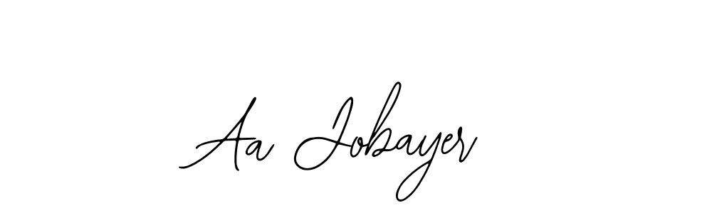 You should practise on your own different ways (Bearetta-2O07w) to write your name (Aa Jobayer) in signature. don't let someone else do it for you. Aa Jobayer signature style 12 images and pictures png