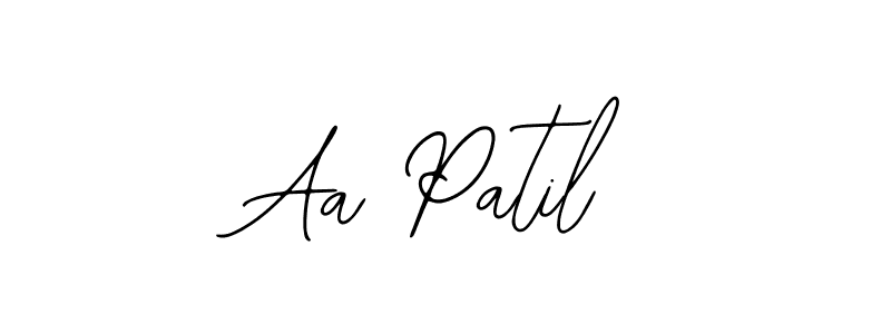 You should practise on your own different ways (Bearetta-2O07w) to write your name (Aa Patil) in signature. don't let someone else do it for you. Aa Patil signature style 12 images and pictures png