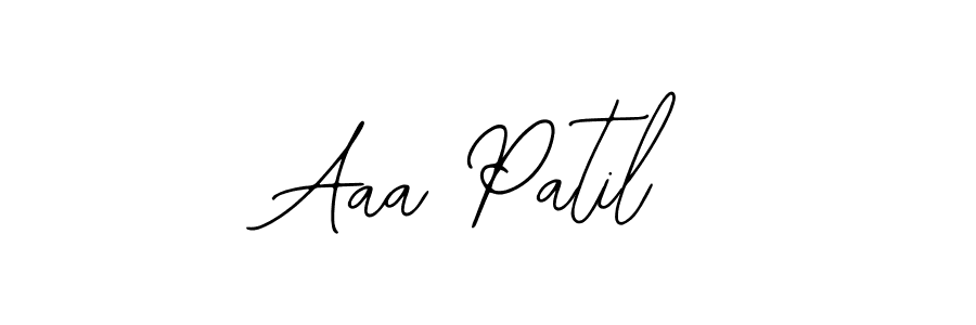 Use a signature maker to create a handwritten signature online. With this signature software, you can design (Bearetta-2O07w) your own signature for name Aaa Patil. Aaa Patil signature style 12 images and pictures png