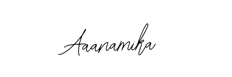 How to make Aaanamika name signature. Use Bearetta-2O07w style for creating short signs online. This is the latest handwritten sign. Aaanamika signature style 12 images and pictures png