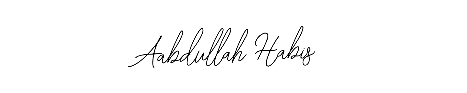 Design your own signature with our free online signature maker. With this signature software, you can create a handwritten (Bearetta-2O07w) signature for name Aabdullah Habis. Aabdullah Habis signature style 12 images and pictures png