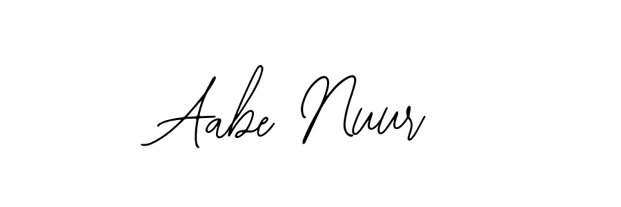 The best way (Bearetta-2O07w) to make a short signature is to pick only two or three words in your name. The name Aabe Nuur include a total of six letters. For converting this name. Aabe Nuur signature style 12 images and pictures png