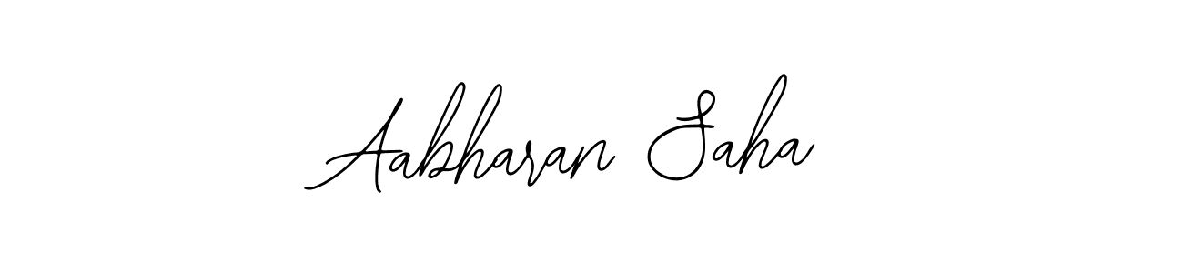 Design your own signature with our free online signature maker. With this signature software, you can create a handwritten (Bearetta-2O07w) signature for name Aabharan Saha. Aabharan Saha signature style 12 images and pictures png