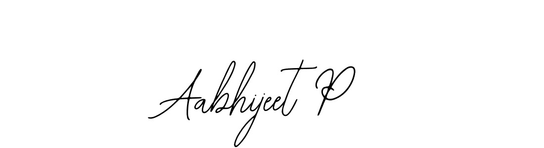 Aabhijeet P stylish signature style. Best Handwritten Sign (Bearetta-2O07w) for my name. Handwritten Signature Collection Ideas for my name Aabhijeet P. Aabhijeet P signature style 12 images and pictures png