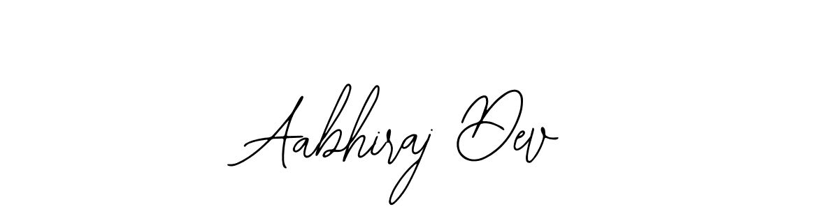 The best way (Bearetta-2O07w) to make a short signature is to pick only two or three words in your name. The name Aabhiraj Dev include a total of six letters. For converting this name. Aabhiraj Dev signature style 12 images and pictures png