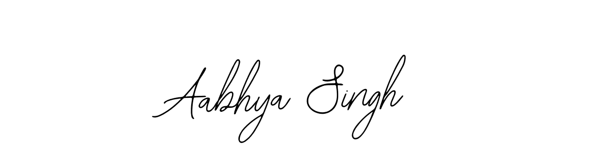 You should practise on your own different ways (Bearetta-2O07w) to write your name (Aabhya Singh) in signature. don't let someone else do it for you. Aabhya Singh signature style 12 images and pictures png