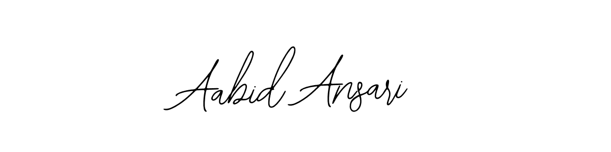 Design your own signature with our free online signature maker. With this signature software, you can create a handwritten (Bearetta-2O07w) signature for name Aabid Ansari. Aabid Ansari signature style 12 images and pictures png