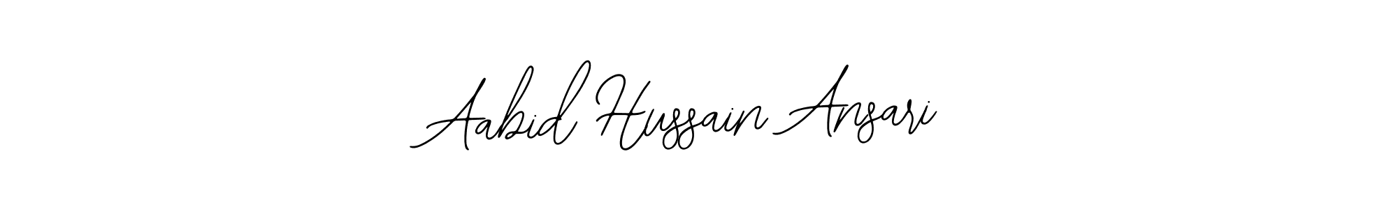 Design your own signature with our free online signature maker. With this signature software, you can create a handwritten (Bearetta-2O07w) signature for name Aabid Hussain Ansari. Aabid Hussain Ansari signature style 12 images and pictures png