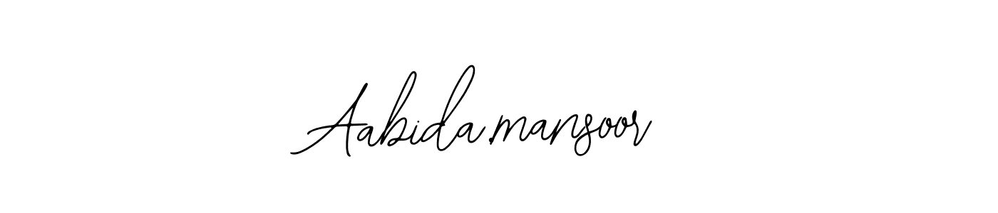 Make a beautiful signature design for name Aabida.mansoor. With this signature (Bearetta-2O07w) style, you can create a handwritten signature for free. Aabida.mansoor signature style 12 images and pictures png