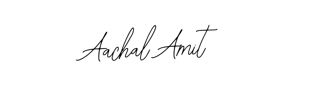 How to make Aachal Amit name signature. Use Bearetta-2O07w style for creating short signs online. This is the latest handwritten sign. Aachal Amit signature style 12 images and pictures png