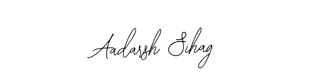 You should practise on your own different ways (Bearetta-2O07w) to write your name (Aadarsh Sihag) in signature. don't let someone else do it for you. Aadarsh Sihag signature style 12 images and pictures png