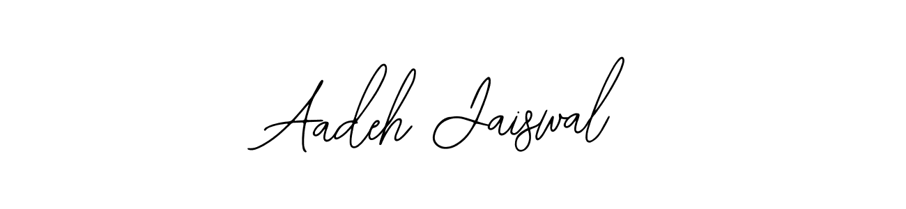 Similarly Bearetta-2O07w is the best handwritten signature design. Signature creator online .You can use it as an online autograph creator for name Aadeh Jaiswal. Aadeh Jaiswal signature style 12 images and pictures png