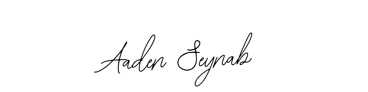 if you are searching for the best signature style for your name Aaden Seynab. so please give up your signature search. here we have designed multiple signature styles  using Bearetta-2O07w. Aaden Seynab signature style 12 images and pictures png