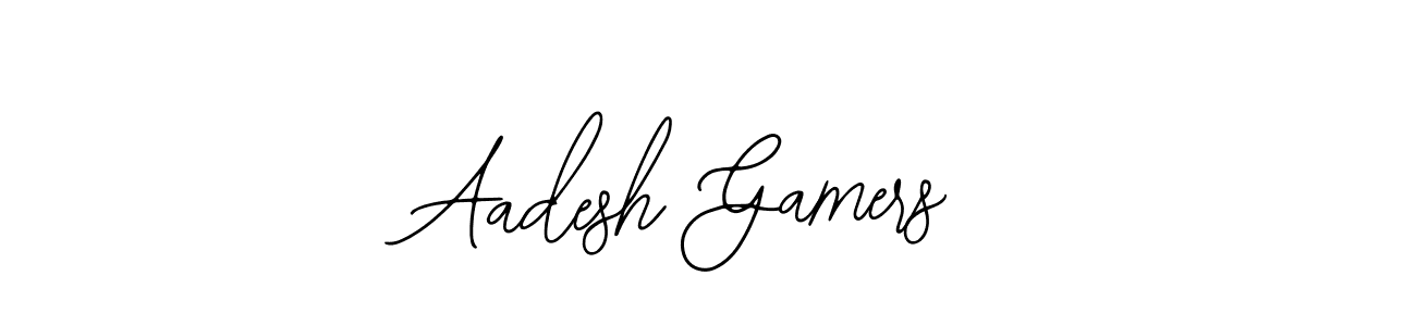 Also we have Aadesh Gamers name is the best signature style. Create professional handwritten signature collection using Bearetta-2O07w autograph style. Aadesh Gamers signature style 12 images and pictures png