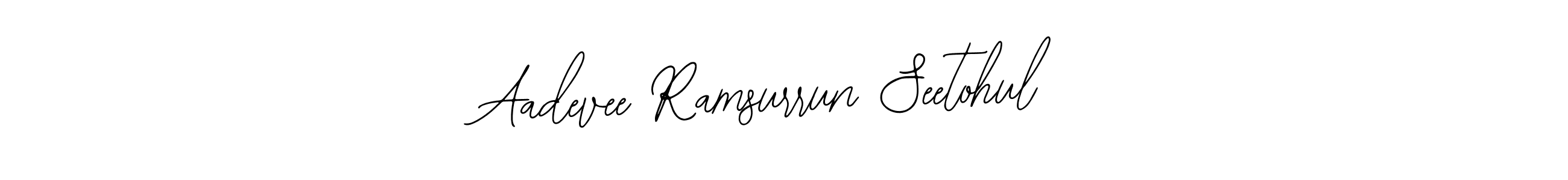 Create a beautiful signature design for name Aadevee Ramsurrun Seetohul. With this signature (Bearetta-2O07w) fonts, you can make a handwritten signature for free. Aadevee Ramsurrun Seetohul signature style 12 images and pictures png