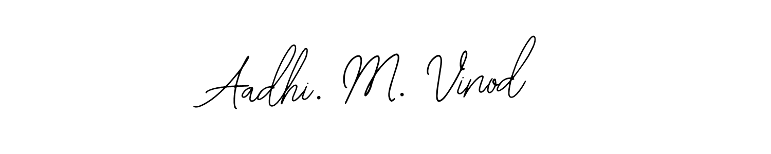 if you are searching for the best signature style for your name Aadhi. M. Vinod. so please give up your signature search. here we have designed multiple signature styles  using Bearetta-2O07w. Aadhi. M. Vinod signature style 12 images and pictures png