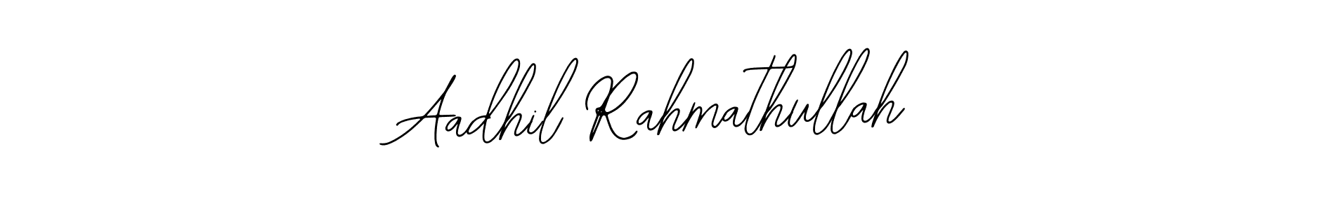 if you are searching for the best signature style for your name Aadhil Rahmathullah. so please give up your signature search. here we have designed multiple signature styles  using Bearetta-2O07w. Aadhil Rahmathullah signature style 12 images and pictures png