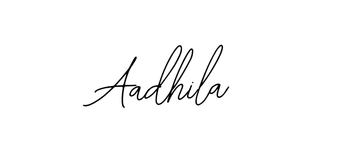 How to make Aadhila signature? Bearetta-2O07w is a professional autograph style. Create handwritten signature for Aadhila name. Aadhila signature style 12 images and pictures png