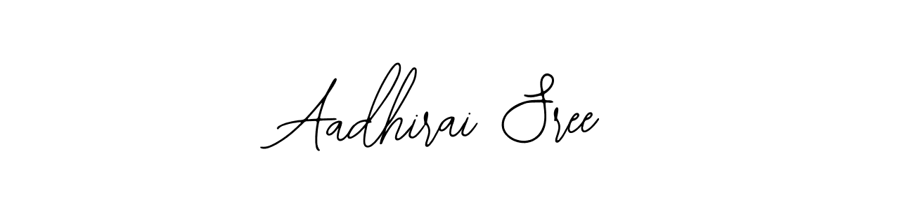 Also we have Aadhirai Sree name is the best signature style. Create professional handwritten signature collection using Bearetta-2O07w autograph style. Aadhirai Sree signature style 12 images and pictures png