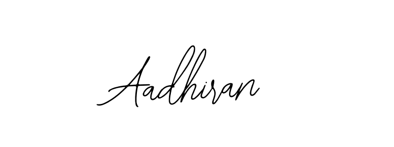 Design your own signature with our free online signature maker. With this signature software, you can create a handwritten (Bearetta-2O07w) signature for name Aadhiran. Aadhiran signature style 12 images and pictures png