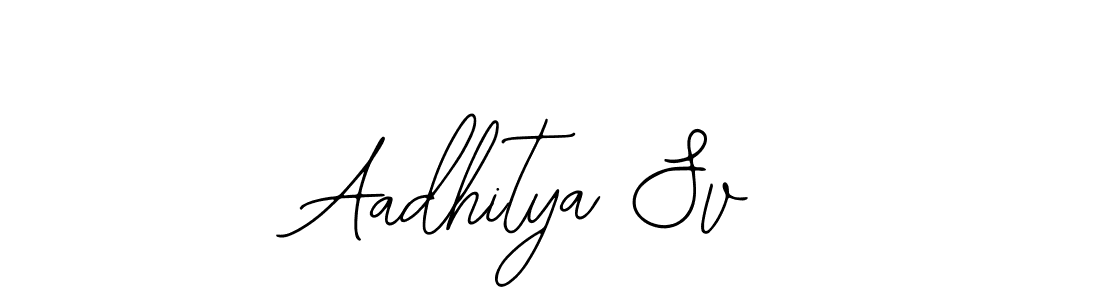 Also You can easily find your signature by using the search form. We will create Aadhitya Sv name handwritten signature images for you free of cost using Bearetta-2O07w sign style. Aadhitya Sv signature style 12 images and pictures png