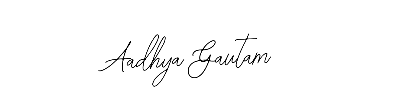 Design your own signature with our free online signature maker. With this signature software, you can create a handwritten (Bearetta-2O07w) signature for name Aadhya Gautam. Aadhya Gautam signature style 12 images and pictures png