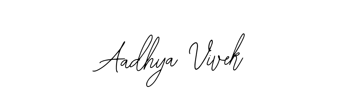 Make a beautiful signature design for name Aadhya Vivek. Use this online signature maker to create a handwritten signature for free. Aadhya Vivek signature style 12 images and pictures png