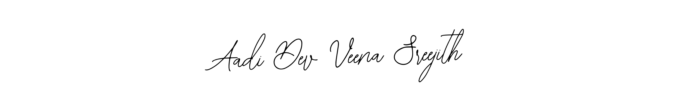 Make a short Aadi Dev Veena Sreejith signature style. Manage your documents anywhere anytime using Bearetta-2O07w. Create and add eSignatures, submit forms, share and send files easily. Aadi Dev Veena Sreejith signature style 12 images and pictures png