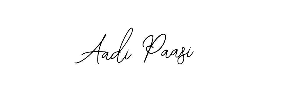 You should practise on your own different ways (Bearetta-2O07w) to write your name (Aadi Paasi) in signature. don't let someone else do it for you. Aadi Paasi signature style 12 images and pictures png