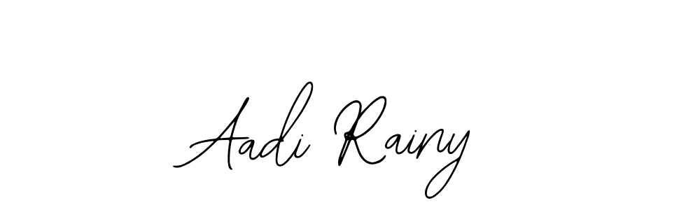 Use a signature maker to create a handwritten signature online. With this signature software, you can design (Bearetta-2O07w) your own signature for name Aadi Rainy. Aadi Rainy signature style 12 images and pictures png