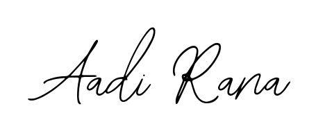 Download transparent PNG signature for name Aadi Rana styled with Bearetta-2O07w font. Ready to paste directly into PDF and Word agreements. Aadi Rana signature style 12 images and pictures png