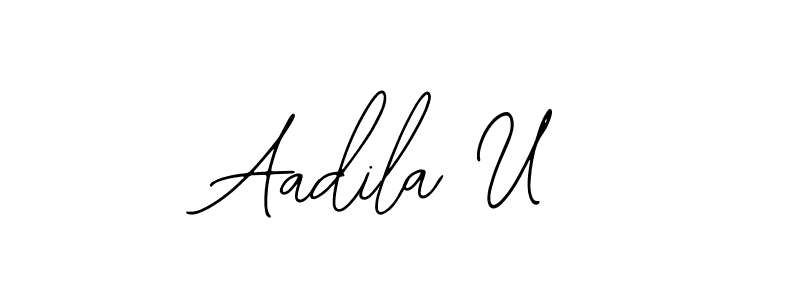 Here are the top 10 professional signature styles for the name Aadila U. These are the best autograph styles you can use for your name. Aadila U signature style 12 images and pictures png