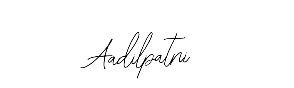 Design your own signature with our free online signature maker. With this signature software, you can create a handwritten (Bearetta-2O07w) signature for name Aadilpatni. Aadilpatni signature style 12 images and pictures png