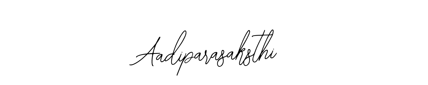 How to make Aadiparasaksthi name signature. Use Bearetta-2O07w style for creating short signs online. This is the latest handwritten sign. Aadiparasaksthi signature style 12 images and pictures png